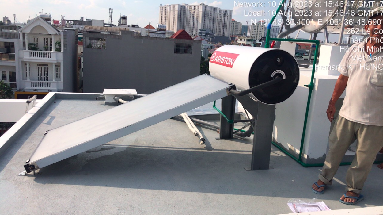 bình năng lượng mặt trời ariston