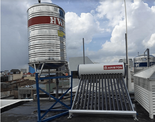 máy nước nóng năng lượng mặt trời ariston 200l