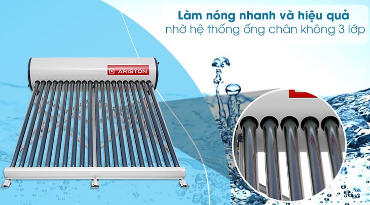 Máy nước nóng năng lượng mặt trời Ariston 300l