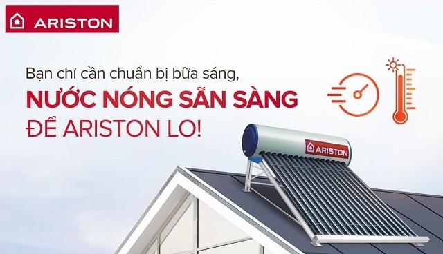 máy nước nóng năng lượng mặt trời tấm phẳng ariston